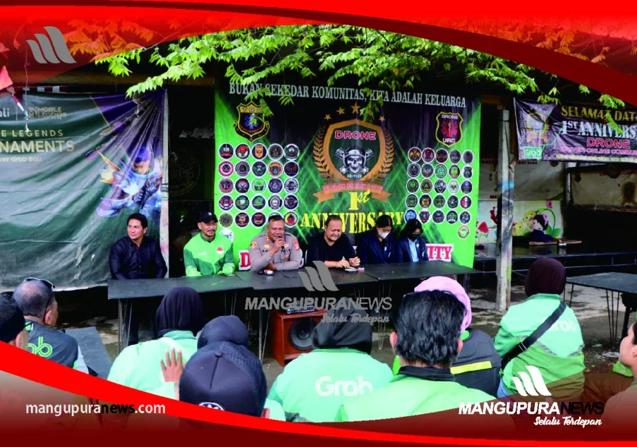 kapolres dan wabup rangkul ojol dan mahasiswa lewat ngopi bareng