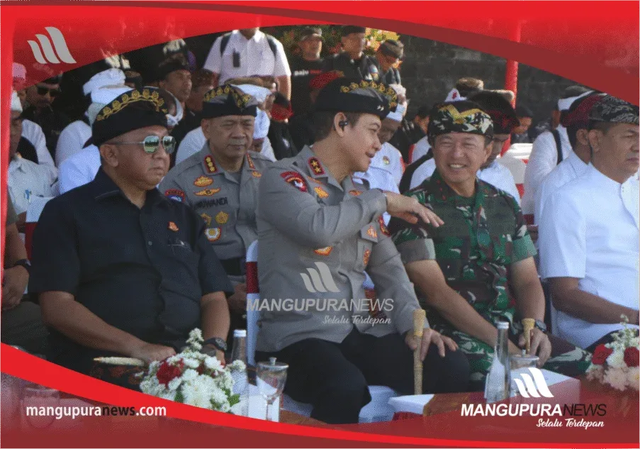 kapolda bali hadiri gelar agung pecalang bali