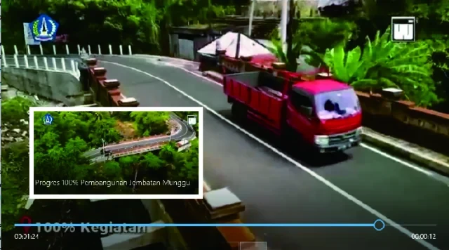 progres jembatan munggu