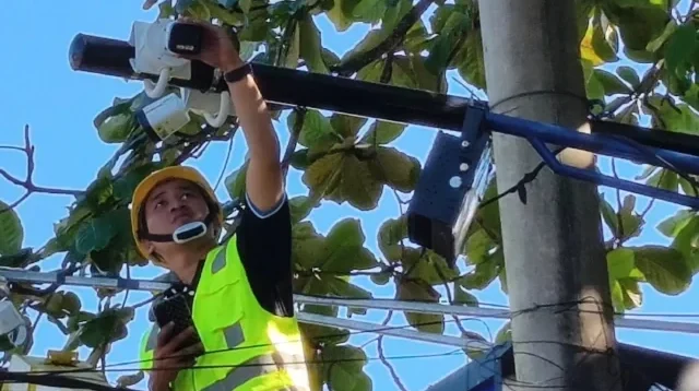 69 kamera cctv telah disebar dan dipasang di 28 titik strategis di seluruh wilayah desa tibubeneng