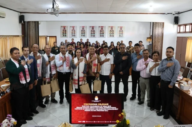 komisi pemilihan umum (kpu) provinsi bali menerima kunjungan kerja dari delegasi election commission of india (eci)