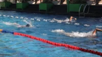 perenang dari china dan kazakhstan berlatih di pool klub jimbaran jelang open water championship