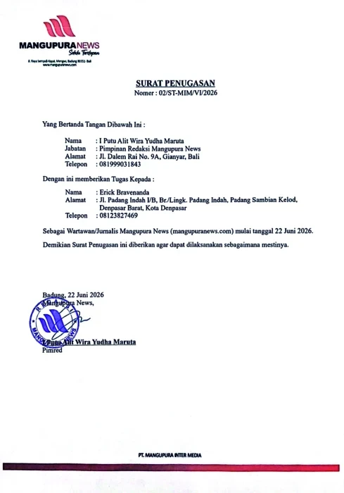 surat tugas mn erick
