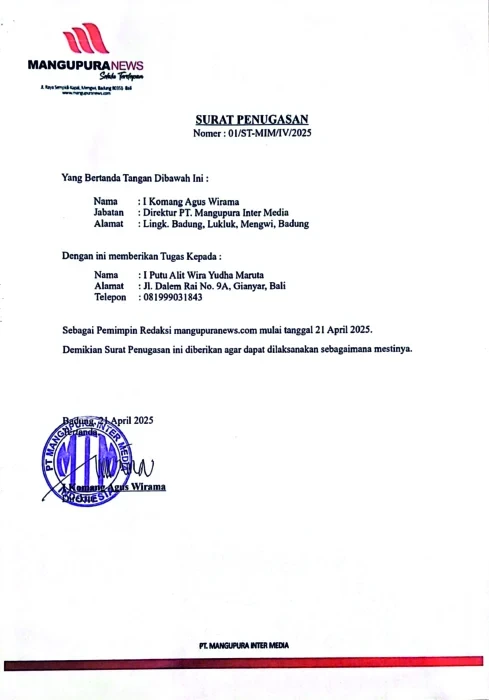 surat tugas pimred 1